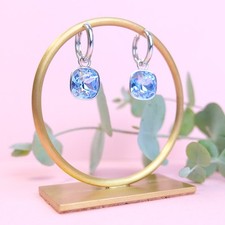 Silber-Creolen Charm Anhänger