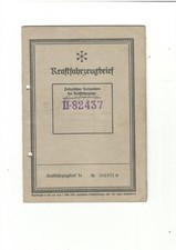 Antiker pkw kraftfahrzeugbrief - antiker, pkw-kraftfahrzeugbrief