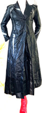 Damen Maxi Ledermantel Vinyl Trenchcoat Gr. XL 44/46 eventuelle 48/50