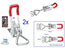 2Stück M5 Spannverschluss Spann Verschluss Verschluß für Holzkiste etc.