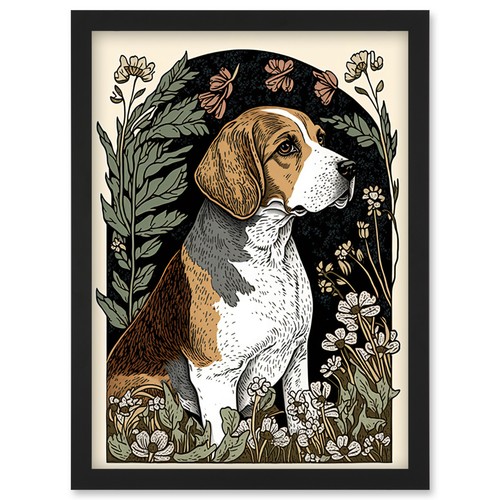 Beagle hund mit - beagle,