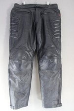 SCHWARZE LEDER BIKER HOSE VON
