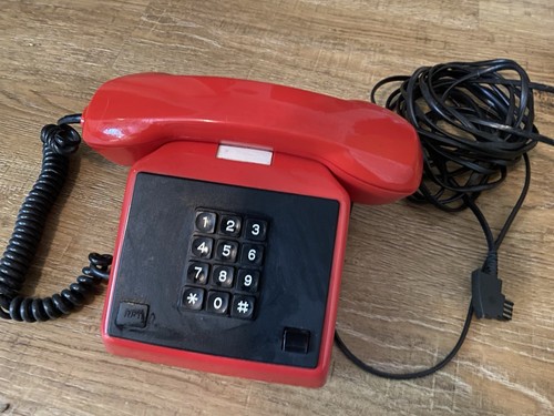Telefon vintage rot - vintage,, rot,