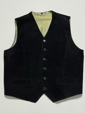 Scooter Nubuk Leder Biker Weste Gr 56 XXL Gilet Jacke 7836