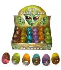 6 x Mini Space Alien Eier Baby