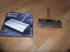 Vintage versilberte Tischrolle Krümelbürste Kehrmaschine