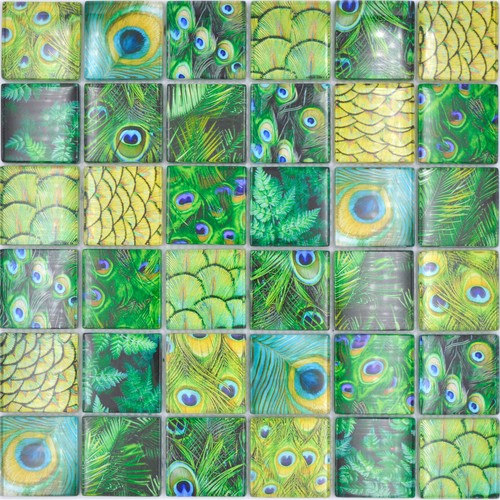 Glasmosaik mosaikfliesen grün - glasmosaik,