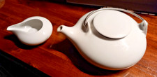 Arzberg Tunis Weiß Teekanne  Milchkanne Design Ulrike Bögel 80er Jahre