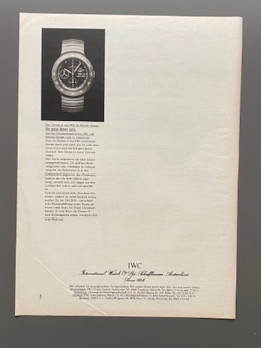 Iwc chrono porsche - ii, design
