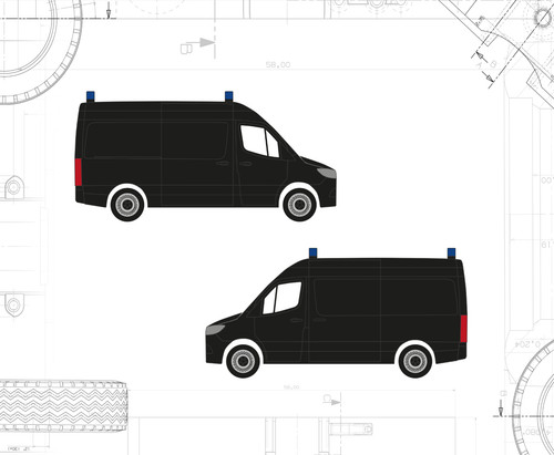 Herpa mercedes sprinter - mercedes,