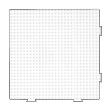 Hama Midi Bügelperlen Stiftplatte weiß 234 Quadrat groß (erweiterbar) Viereck