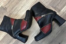 Stiefelette "Shellys London" Leder, Gr.37,Rot-schwarz ,Punk ,Vintage ,24M
