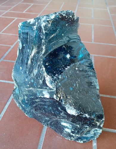 Stk glasbrocken blau - stk.,