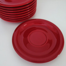 1x (von9) Untertasse Kaffeeuntere - Wächtersbach Life Style rot d 15 cm