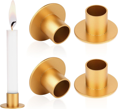 Stück kerzenständer gold - stück, kerzenständer,
