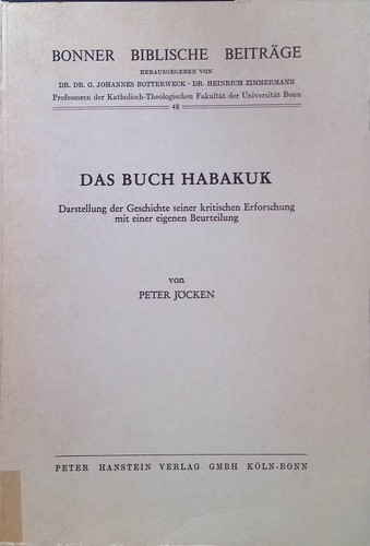 Das buch habakuk - habakuk, :