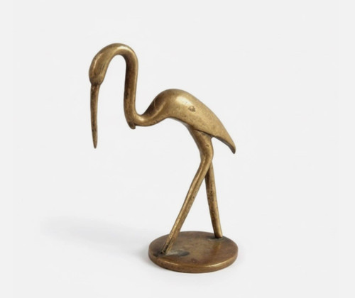 Bronzefigur storch whw - bronzefigur,