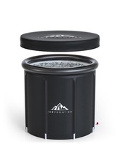 Eisbad Außenbereich Erholungsbadewanne von Ice Frontier - Premium 80cm Schwarz