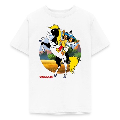Yakari und regenbogen - yakari, auf