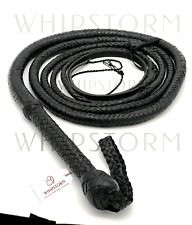 Bullenlederpeitsche Bullwhip in Schwarz, verschiedene Größen