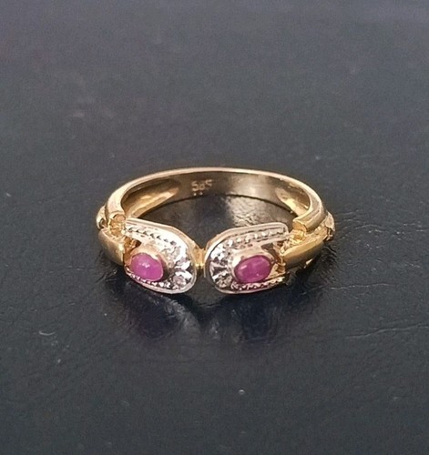 Goldring 585 mit - 585, rubin