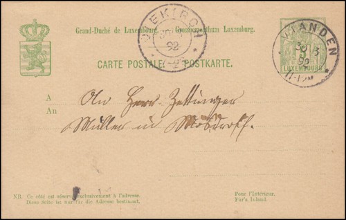 Luxemburg postkarte 49iib - postkarte,