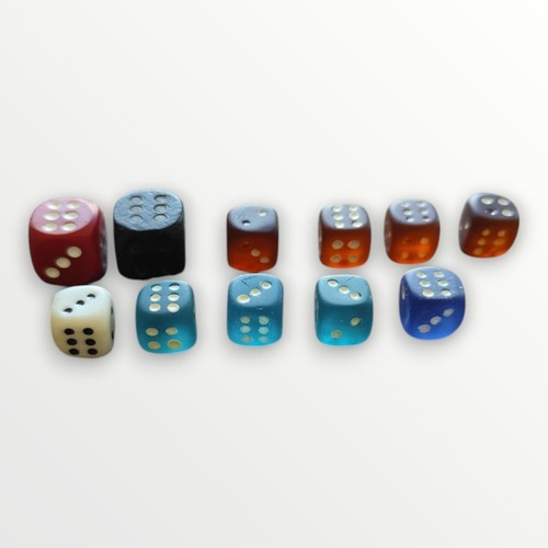 11x vintage spielwürfel - spielwürfel, ddr