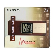Sony Minidisc MD Premium  MDW74 Gold Originalverpackt Ungeöffnet Neu 