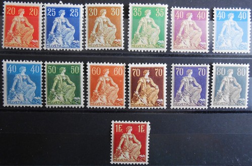 Schweiz freimarken 1908 - schweiz.,