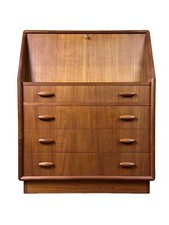 60er 70er jahre teak sekretär - 70er,