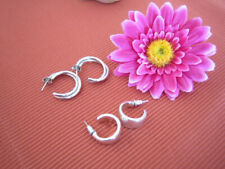 2 x Ohrstecker Modeschmuck TCHIBO? Creolen NEUWertig verchromt