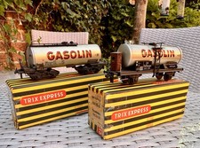 Trix 20/92G und 20/78 G 2x Kesselwagen Gasolin 50er-Jahre , sehr gut + Okt. 
