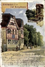 Künstler Ak Auerbach Bensheim an der Bergstraße, Gasthaus zur... - 4653509