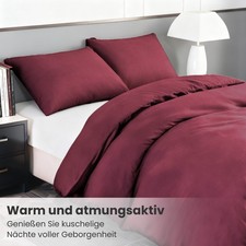 Biber Bettwäsche Winter warme Bettdecke 100% Baumwolle  Weihnachtsgeschenk