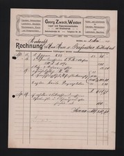 WEIDEN, Rechnung 1915, Georg Zwack Reparatur-Werkstätte Fahrrad Nähmaschinen