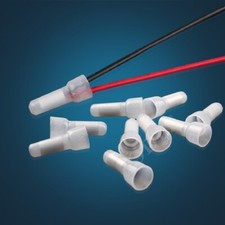 F15 / 50 Stk isoliert Quetschverbinder Kabelverbinder Verbinder Presskappe 5 mm