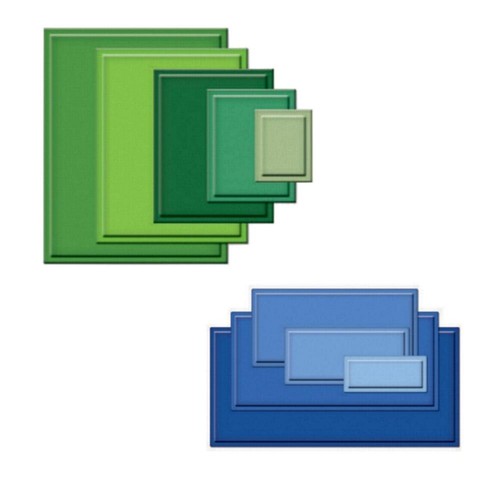 Stanzschablone rectangles - stanzschablone,