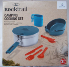 Camping Geschirr, Cooking Set, 12 Teile, Alu, Kunststoff, Rocktrail,