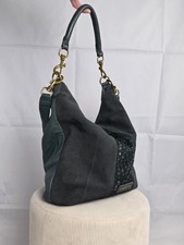 Liebeskind Berlin Tasche Wildleder Grün Schultertasche inkl. Riemen