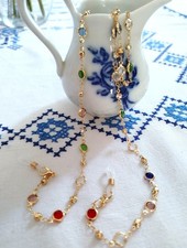 Brillenkette damen retro bunte - brillenkette,