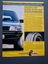Fulda Reifen VW Passat Oldtimer Original 1983 Vintage Ad Werbung Reklame