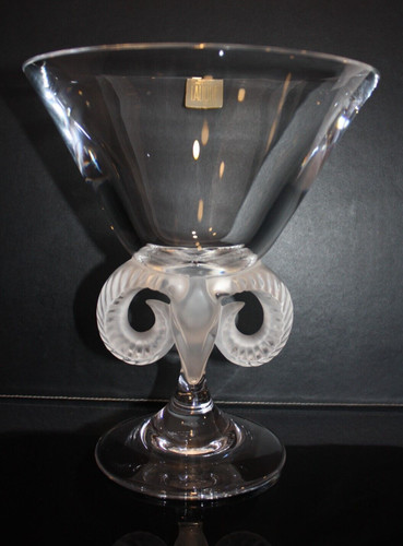 Lalique aries vase - lalique,