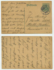 91651 - Ganzsache P 96 - Postkarte - Merseburg 17.4.1915 nach Halle (Saale)