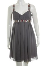 LIPSY Cocktailkleid Damen Kleid Gr. DE 38 grau