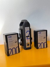 V-Mount Bebob 2x V200  Li-Ion Akku 14,4V  +  VS2 Ladegerät – MwSt. ausweisbar