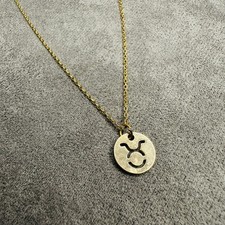 Halskette Edelstahl vergoldet Sternzeichen Anhänger 45cm gold Damen Schmuck