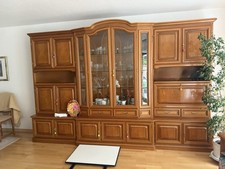 Italienische Wohnzimmerwand - Kirschbaum - Vetreria Veneta - Vintage/Klassik