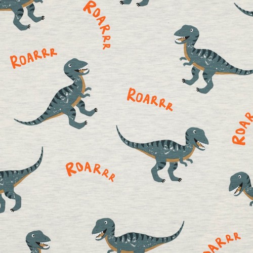 Dinosaurier ecru melange - dinosaurier,