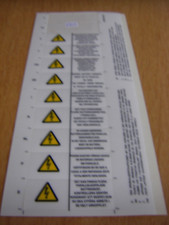 Warnhinweise Aufkleber- Set, genial für Modellbau wie Fotos ! K859