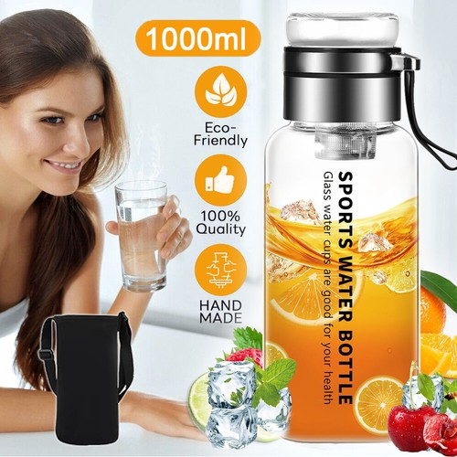 Liter glasflasche - 1,